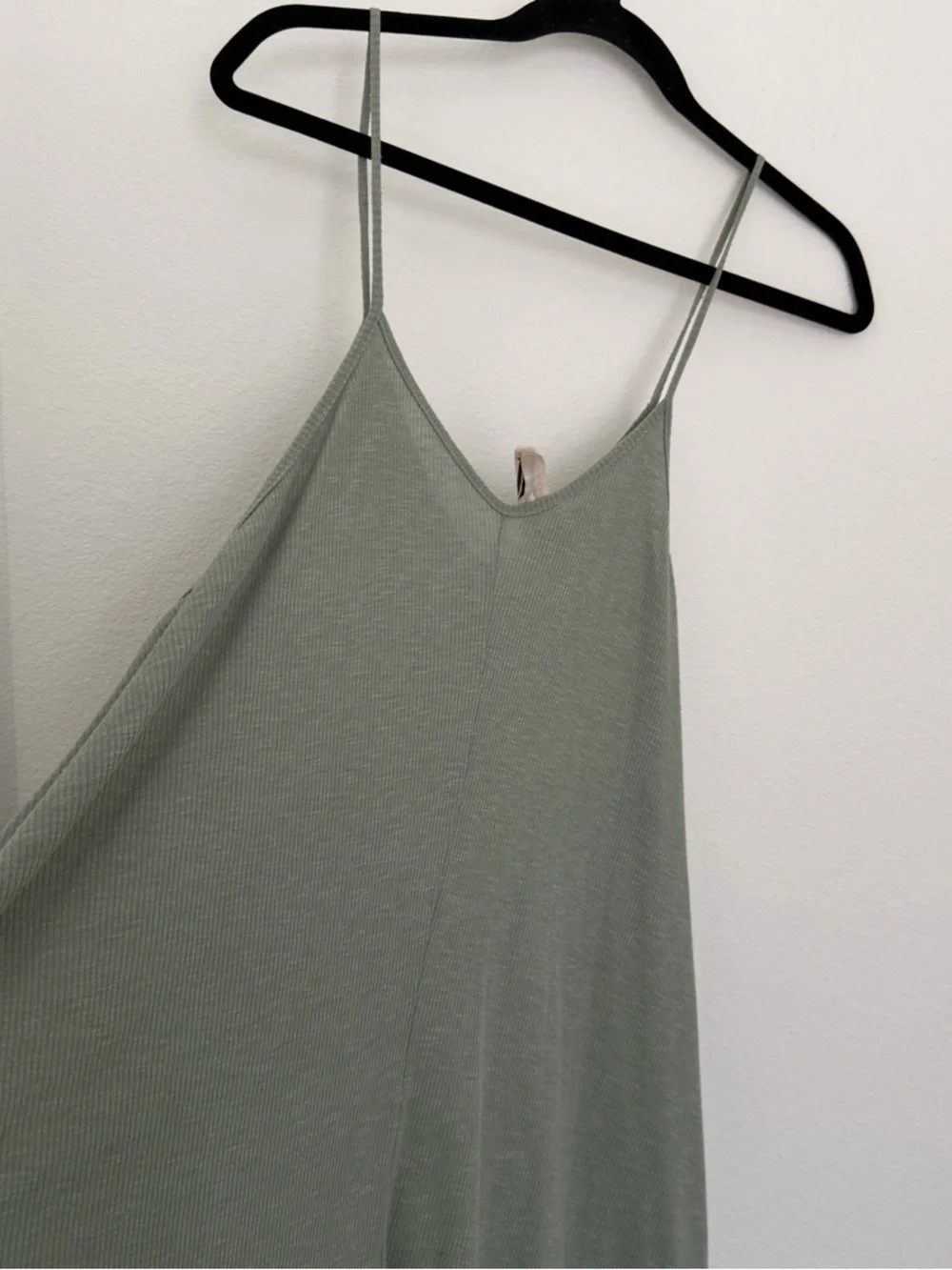 Free People Take Heart Jumper Sage Mineral Green Spaghetti Straps Size XS Women